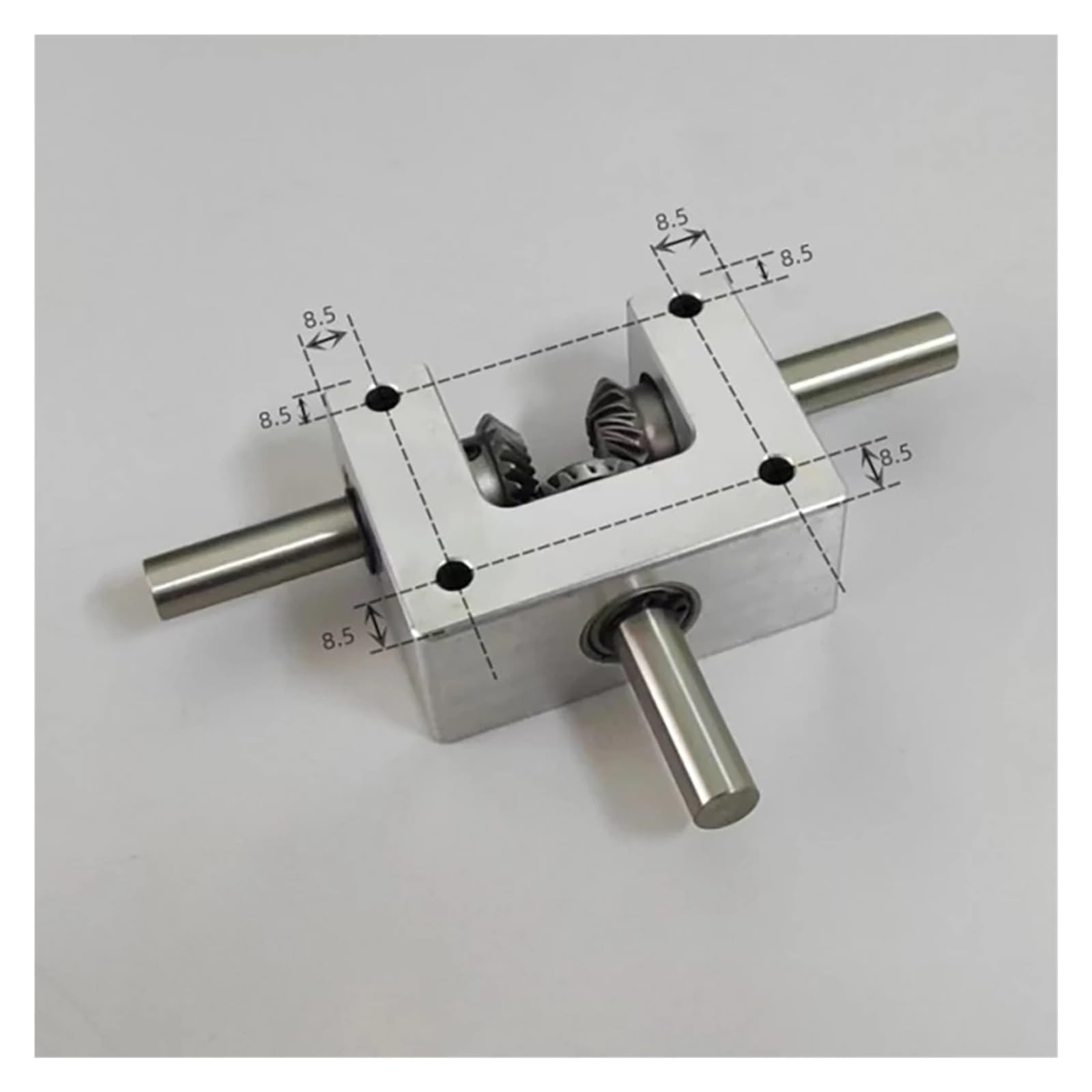 DIY Montaż mechanizmu różnicowego Skrzynia biegów 90 stopni 1:1 Przekładnia stożkowa spiralna 6/8/10MM Wał wyjściowy Odwracalny Mały narożnik Urządzenie Moduł DIY(6MM Shaft)