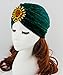 Decou Twist Pleated Hair Wrap Stretch Turban 0545 ,Green,One size