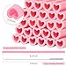 CCINEE 25 Pack Heart Shaped Silicone Straws Reusable Drinking Cute Straw Flexible Straws with Cleaning Brushes for Valentines Cocktail Birthday Bridal Shower Wedding Party Supplies, Pink