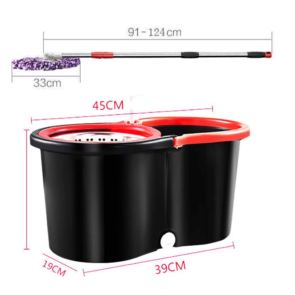 Cabezal Giratorio 360, Cabezal Giratorio de Microfibra para fregona de Suelo para ama de Llaves, fregona para Limpieza de Suelos del hogar Vision
