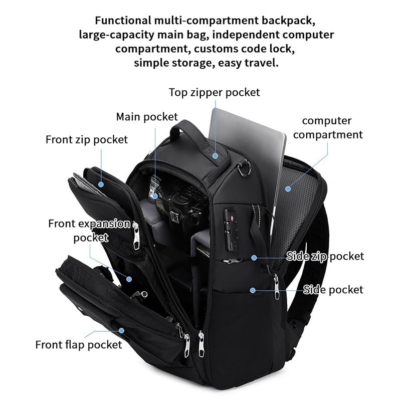 Borsa Reflex Zaino fotografico professionale impermeabile di grande capacità Borsa for fotocamera antifurto