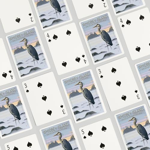 Baraja de 52 cartas Poker Whidbey Island Blue Heron miniatura 4