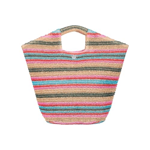 Image of Roxy Women's Beach Tote Bag | Travel | Vacation | Straw | Lightweight | Breathable