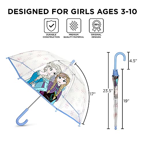 Abg Accessories CLEARGIRL Abg Girls Kids Clear For Rain Girl'S, Transparent With An Easy Grip Handle, Dome Windproof, Bubble Umbrella thumb #4
