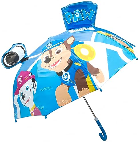 Image of Zest 4 Toyz Umbrella for Kids Easy To Carry Waterproof Lightweight Stylish 3D Umbrella For Rain Kids Umbrella for Girls Boys - Blue