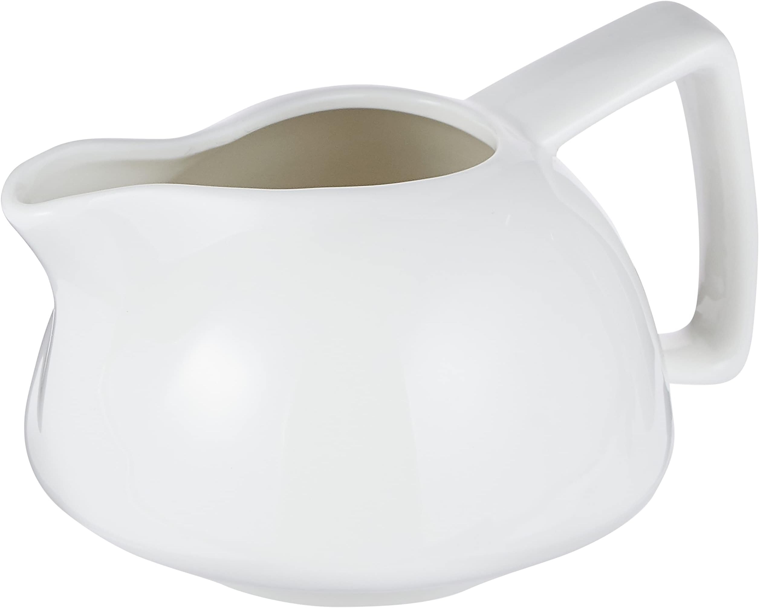 Porcelain Gravy Pot, 300 Ml Capacity, Ivory