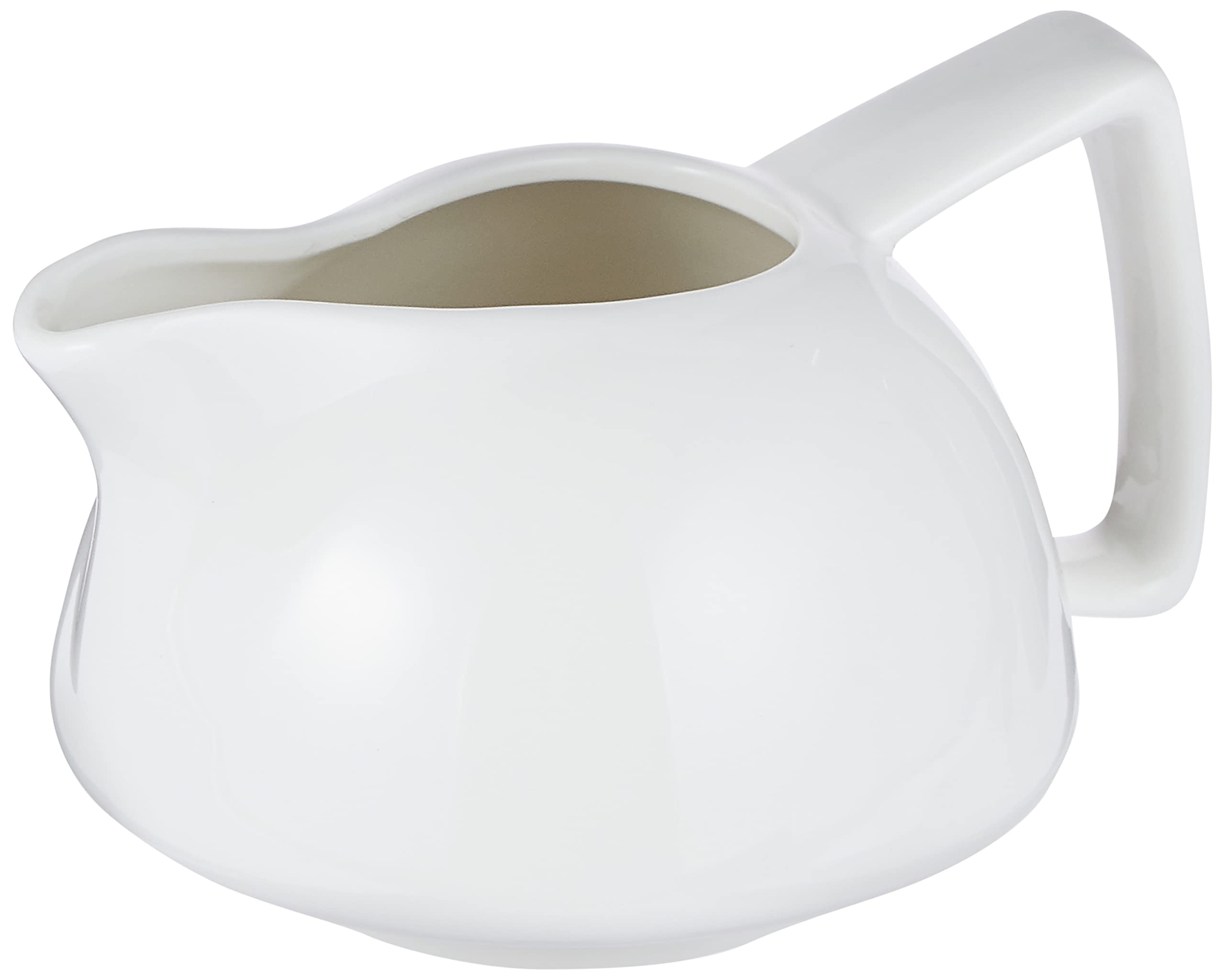 Porceletta Porcelain Gravy Pot, 300 Ml Capacity, Ivory