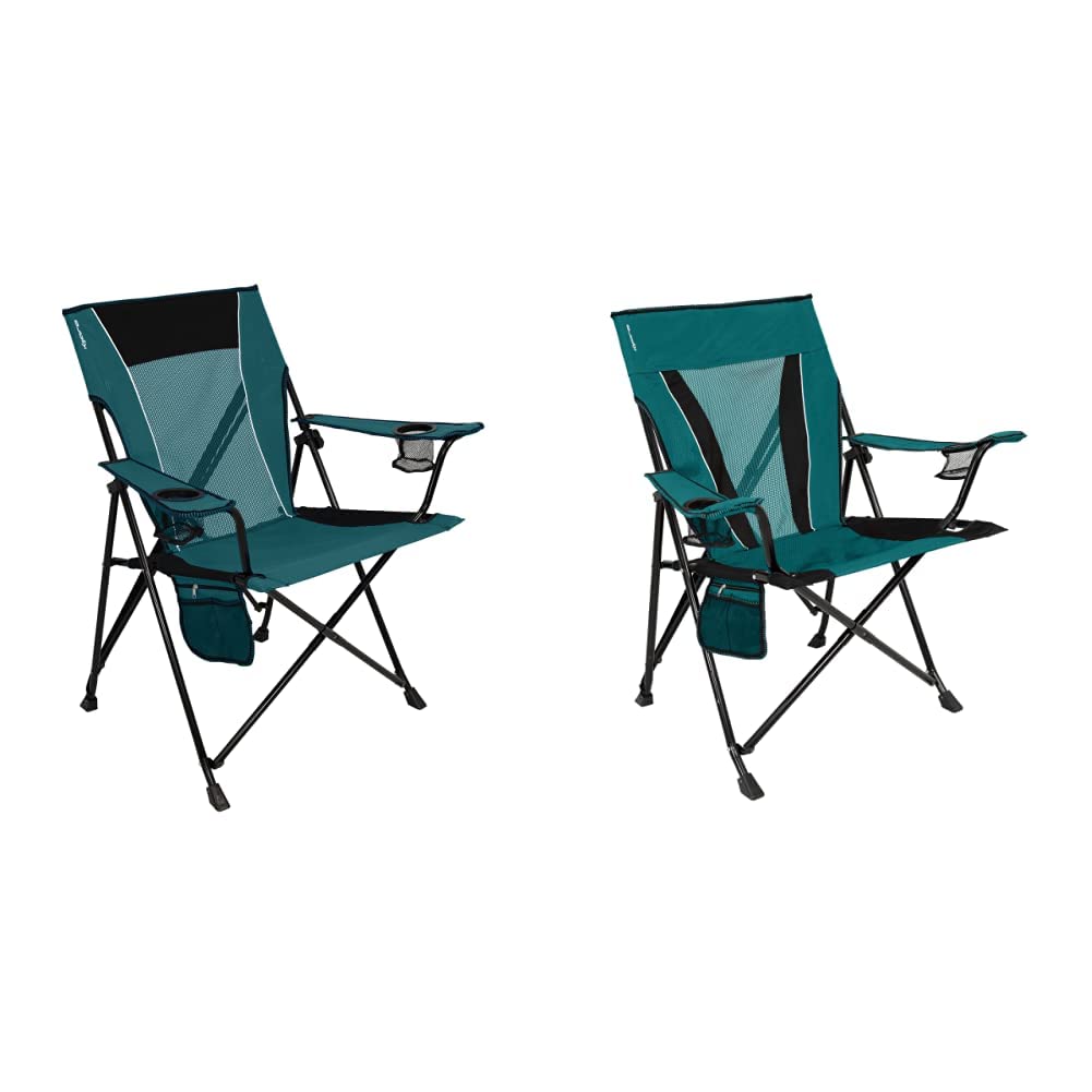 Kijaro Camping Chair Dual Lock Feature Cayman Blue Iguana Xxl