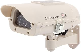 New Lon0167 Indoor Solar Featured Surveillance Camera Powered reliable efficacy Dummy Security CCTV With LED Light(id:66f c9 55 935)