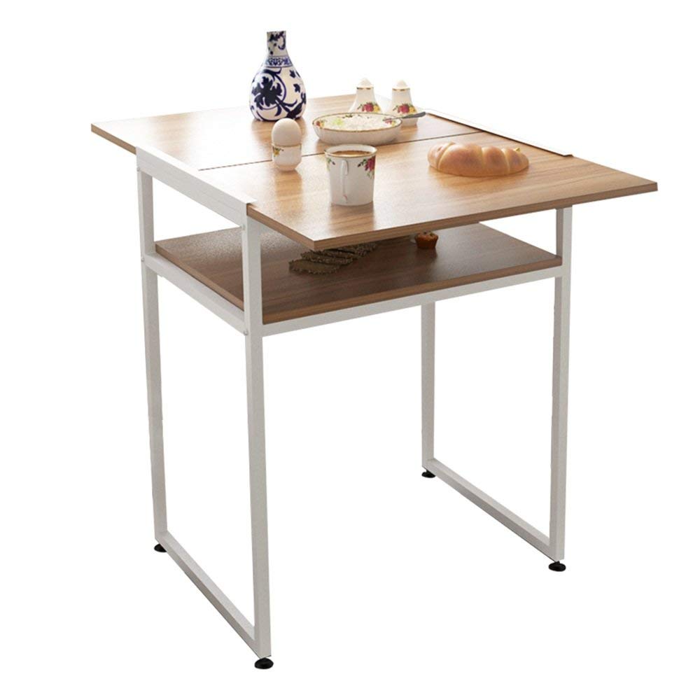 Folding table adjustable Folding Square Table/Outdoor Dining Table/Laptop Table/Home Storage Table Can be rotated (Color : A)