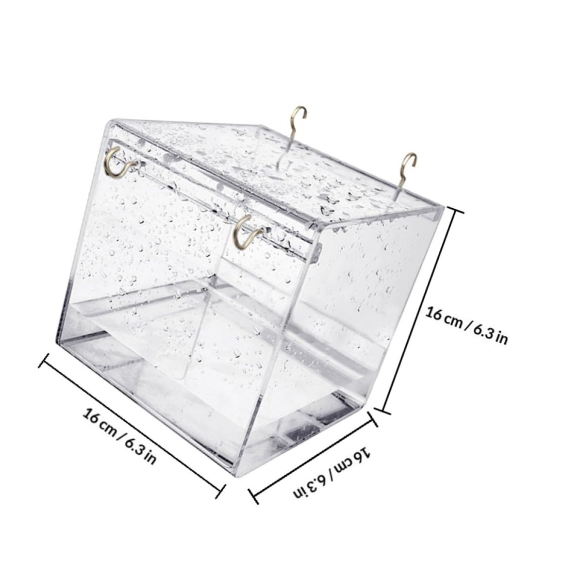 Transparentes Vogelbad für Käfige, Badekäfig Kleine Vögel aus Kunststoff