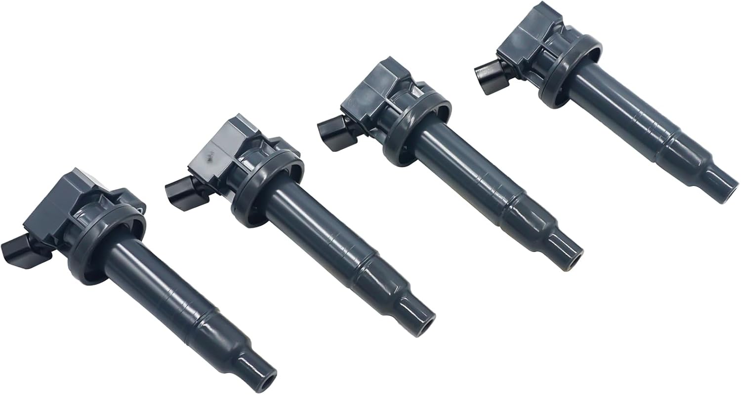 Ignition Coil Packs UF247 and Iridium Spark Plugs 4503 Fits Toyota Corolla Matrix Celica MR2 Spyder, for Chevrolet Chevy Prizm, Pontiac Vibe 1.8L L4, UF-247 5C1074 UF315 C1249 9008019015 Set of 4