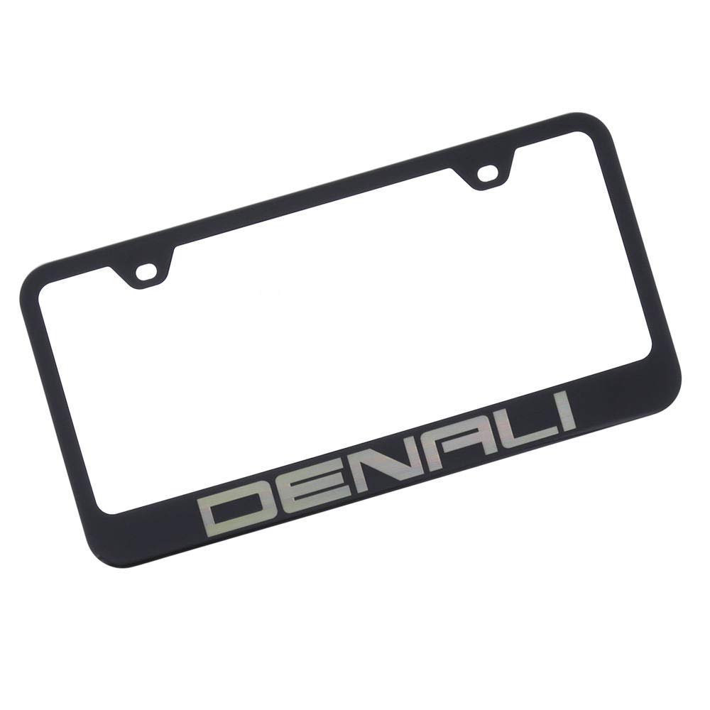 MrZAccessories Denali Black Stainless Steel License Plate Frame