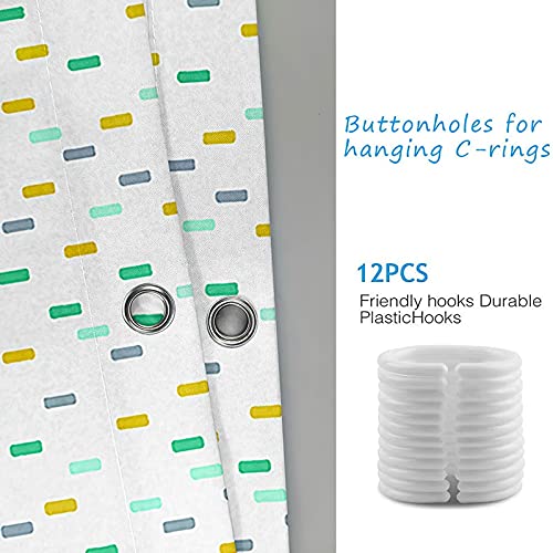 Rideau de douche de qualité supérieure KnSam polyester 180x180cm coloré - 5