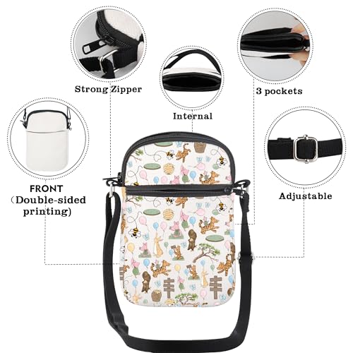 CMNIM Bear Character Crossbody Bag Oh Bother Honey Co Shoulder Messenger Bag Cartoon Character Inspired Gifts for Fans3