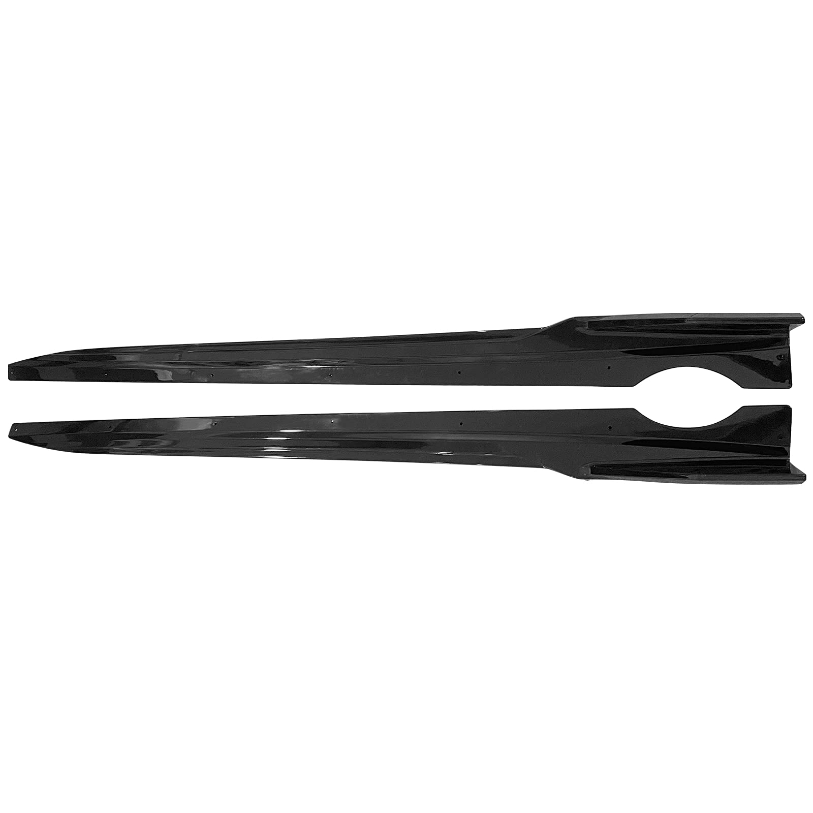 Side Skirts Compatible with 2019-2025 BMW G05 X5 M Sport, IKON Style PP Injection Side Extension Bottom Line Gloss Black