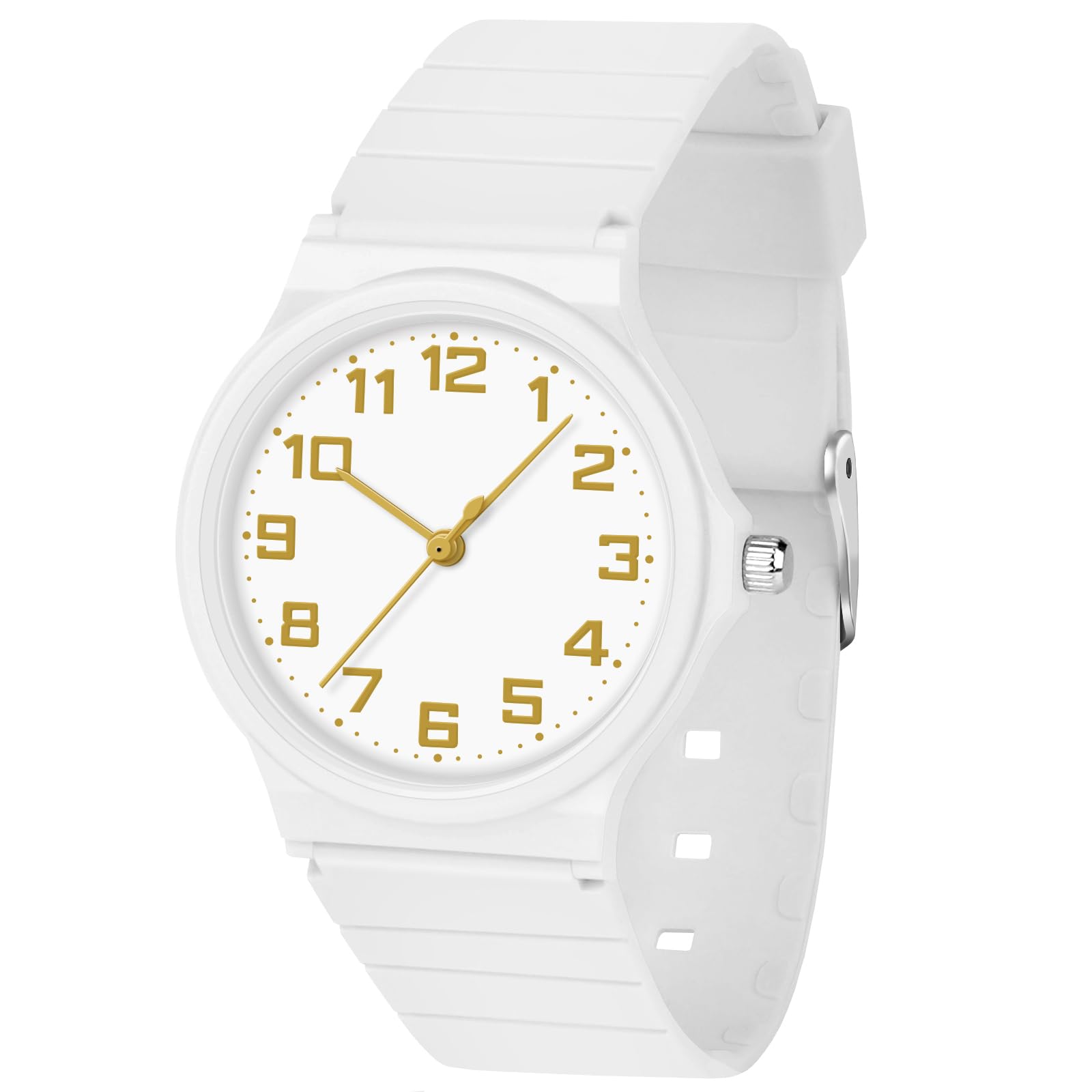 SOCICONurse Watch for Medical Doctor Professionals Students Women Men,Easy Read Dial with Soft Silicone Band, 30M Waterproof Lightweight Case - Elegance and Functionality