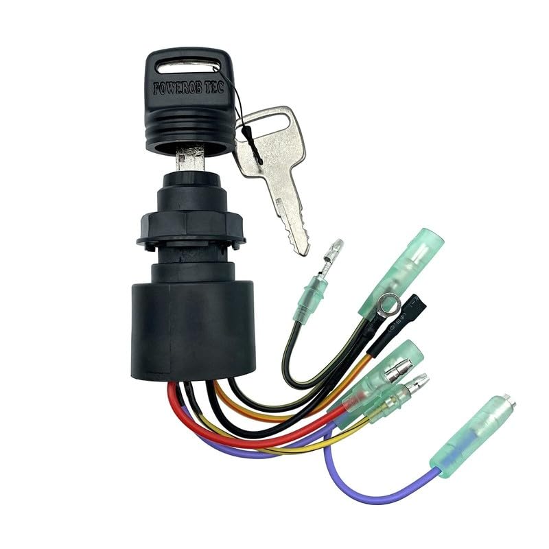 #US Replacement Part for Boat Ignition Switch with Key for Mercury Mariner Outboard Motor Control Box Starter#512695