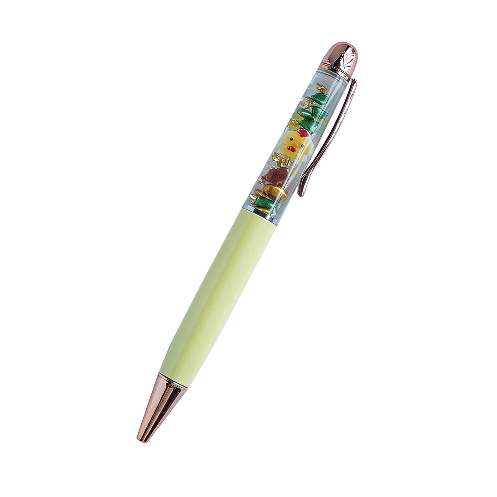 Sikyby Chick Animal Ballpoint Pen Unique Floating Glitter Stationery Perfect Birthday Party Favor Gifts(Yellow) — image 1