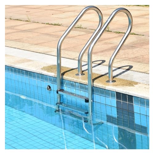 Escalera para piscina con 2/3 peldaños de acero inoxidable miniatura 1