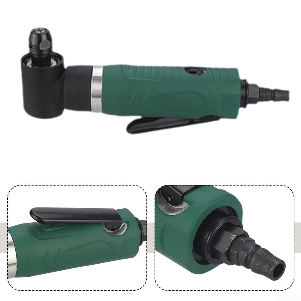 Smerigliatrice angolare ad aria compressa 12000 giri/min 90 gradi leggera | 12000 giri/min potenza, design leggero, riduce l'affaticamento, ideale per lunghi utilizzi, angolo di 90 gradi