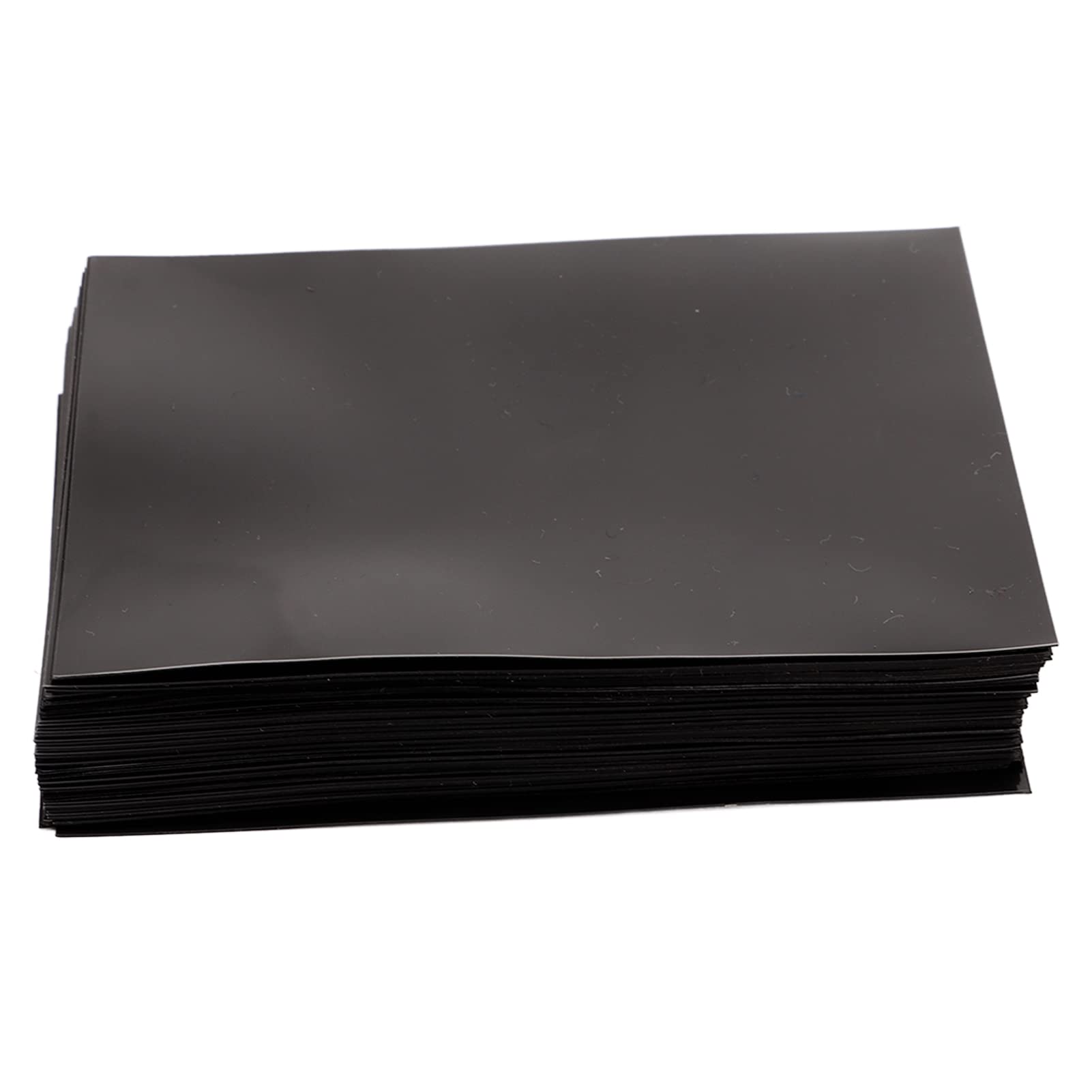 Card Sleeves, Waterproof Dustproof PP CPP Card Protective Sleeves for Collection (Black)