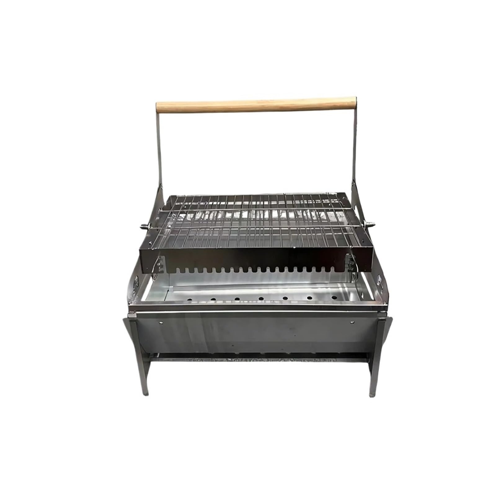 Parrilla De Carbón Plegable, Compatible Con Universal, Playa for Acampar Al Aire Libre