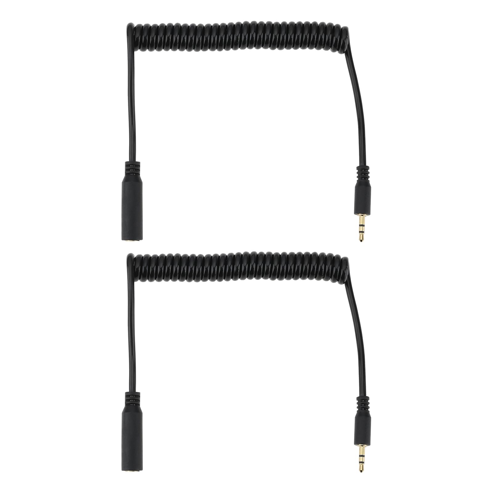 Be In Your Mind 2pcs 2.5mm TRS Audio Aux Cable 3-Pole Stereo Audio Extension Cable for Camcorder Camera Camcorder Remote Headphones 90cm (Male to