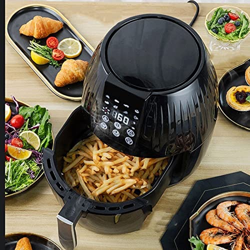 ZXSXDSAX Luchtfriteuses Air Fryer, 5.5L Large Air Fryers 8-In-1 Hot Airfryer Cooker Oilless With Digital Touch-Screen, Nonstick Basket(Size:US) - Afbeelding 4
