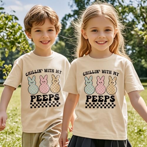 Easter Day Shirts for Toddler Boys Girls Short Sleeve Tees Kids Easter Truck Hip Hop Bunny Tops Clothes 2-7T4