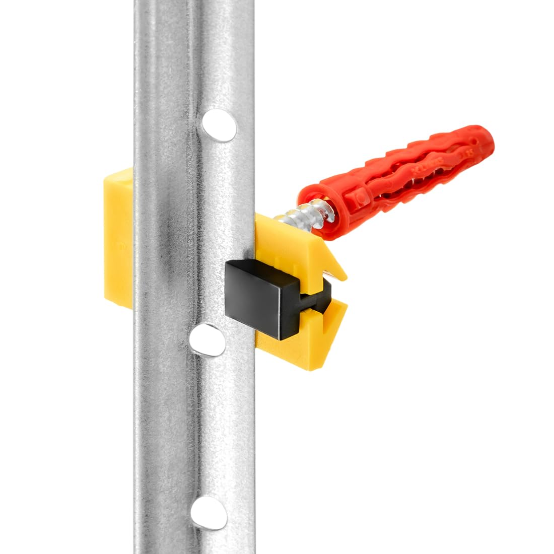 Schnellputzprofil Clips System zur Befestigung von Putzleisten für Bauarbeiten - 200 Stück + Dübel