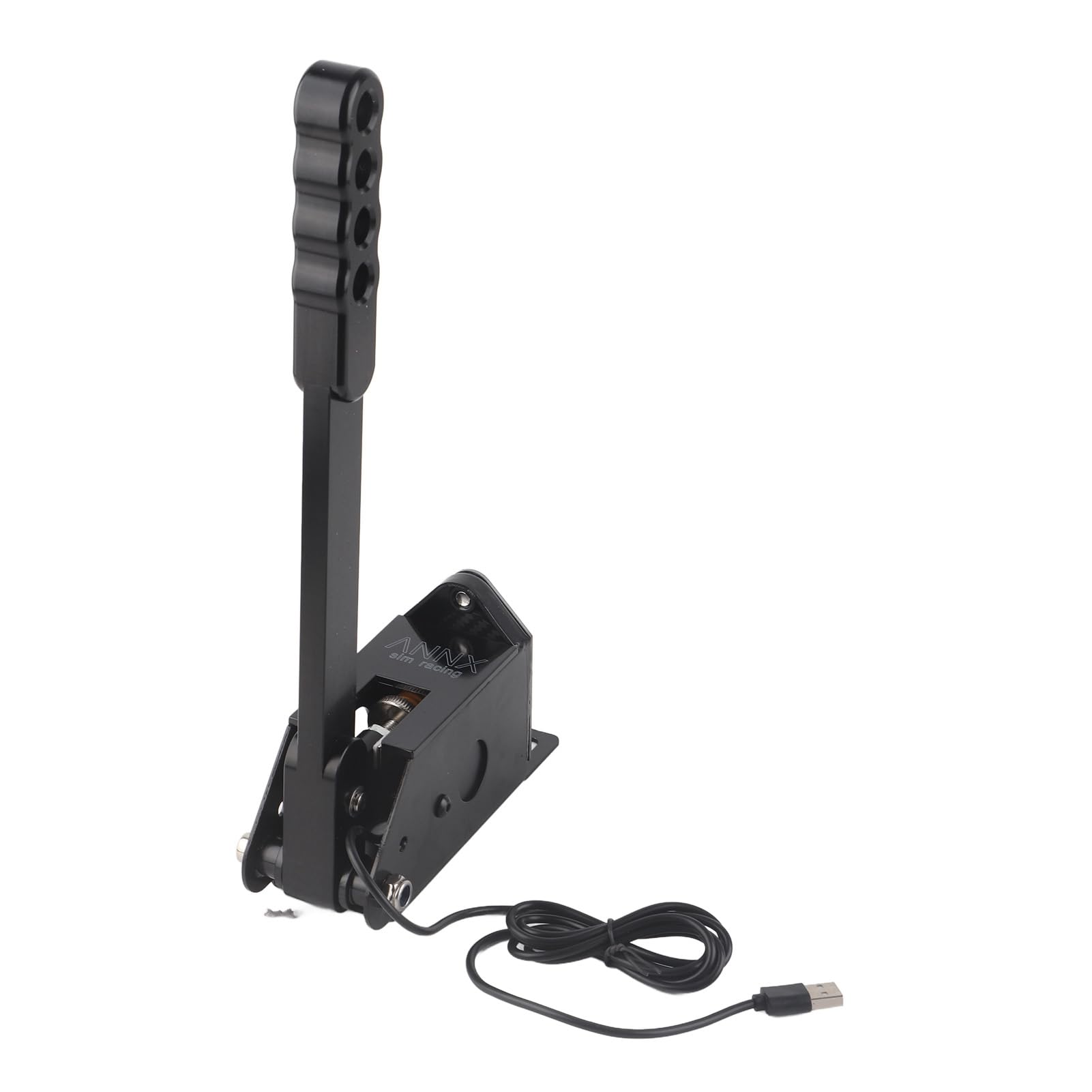 Cryfokt Periferiche di Gioco per PC Durevoli a 64 Bit USB con Freno a Mano Universale per Giochi di Corse SIM T500, Lega di Alluminio