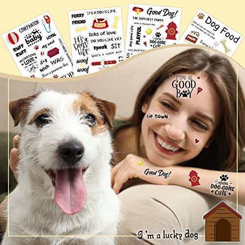 20 Sheets Scrapbook Dog Stickers Dog Phrases Clear Sticker Dog Paw Print Stickers Sheet With Sayings Puppy Word Stickers For Scrapbooking Diy Crafts Album Laptop Decoration, 4 X 6 Inch #TOP3