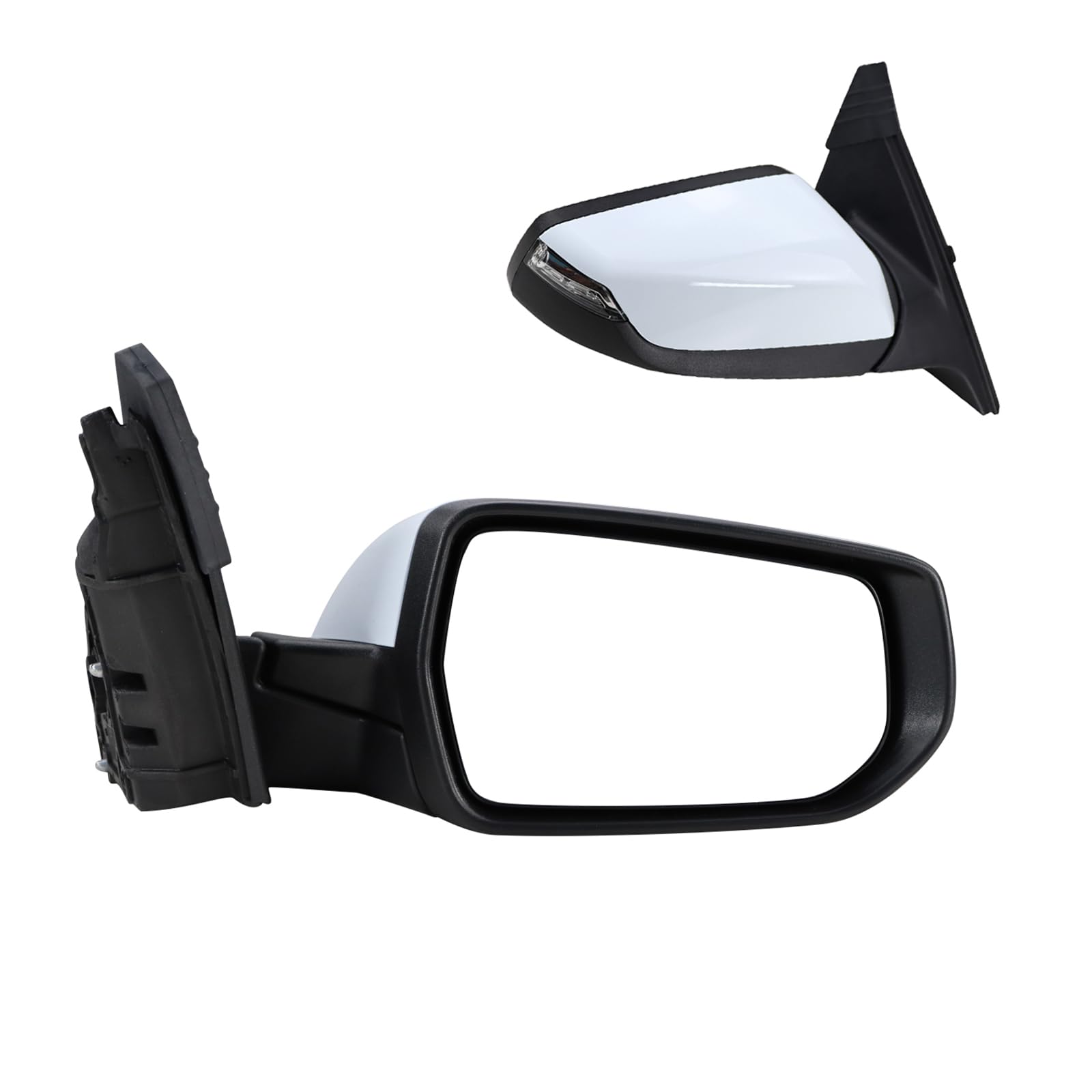 Photo 1 of Xiaoyudou 7-Pin Right Passenger Side Door Mirror Fit For 2016-2022 Chevy Malibu LT Hybrid with Turn Signal Light & Heated, Replace# GM1321539, 84288103 | White