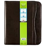 Day-Timer Sienna Simulated Leather Starter Set, Undated, 7 Ring, Folio Size, 8.5 x 11 Inches , Sienna Brown (48432)