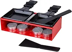 Racleteira antiaderente L37,7xP10xA6,7cm cor vermelha e preta