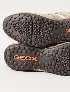 Amazon.com | Geox Men's Snake 96 Fashion Sneaker,Beige/Dark