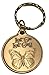 Let Go Let God Butterfly Serenity Prayer Bronze Keychain