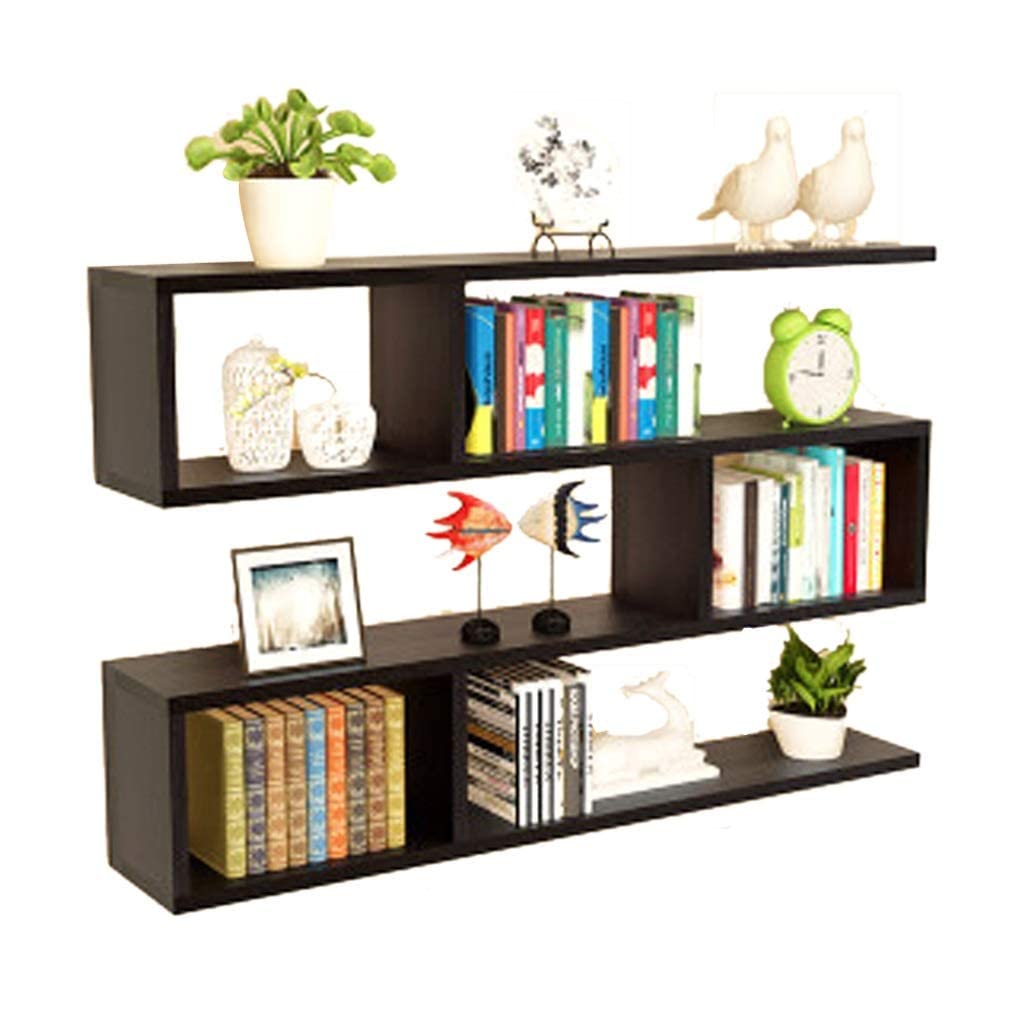 Étagère murale bois massif étagères de rangement déco maison