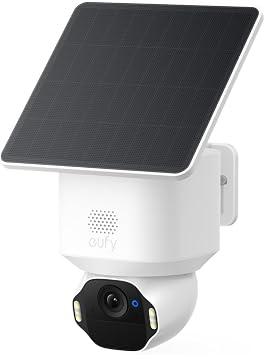 eufy Security SoloCam E42, 4K Solar Security Camera, AI Facial Recognition