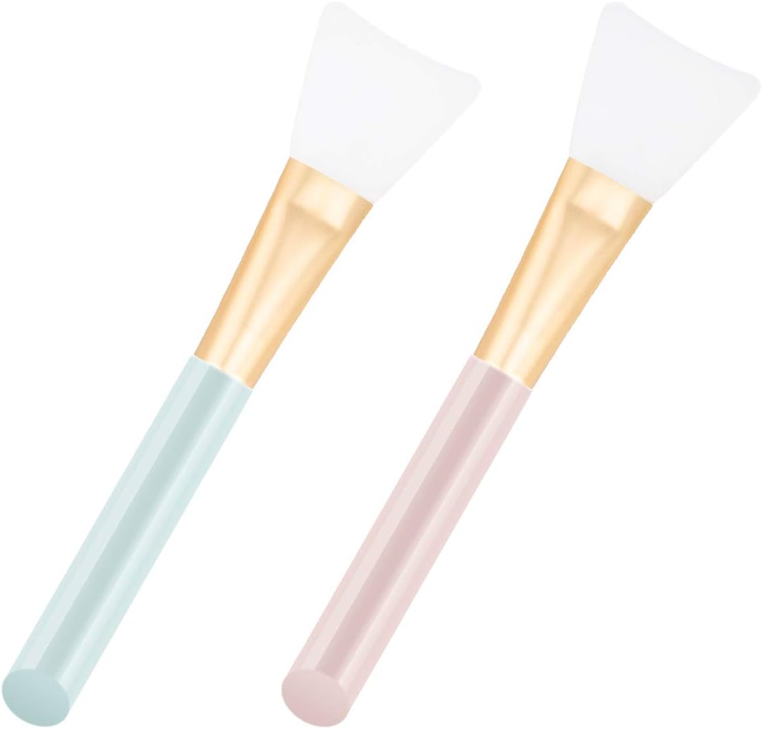Silicone Facial Mask Brushes, Acevery 2 PCS Face Mask Brush for Applying Facial Mask, Eye Mask, Peel, Serum or DIY Needs-Easy to use and clean