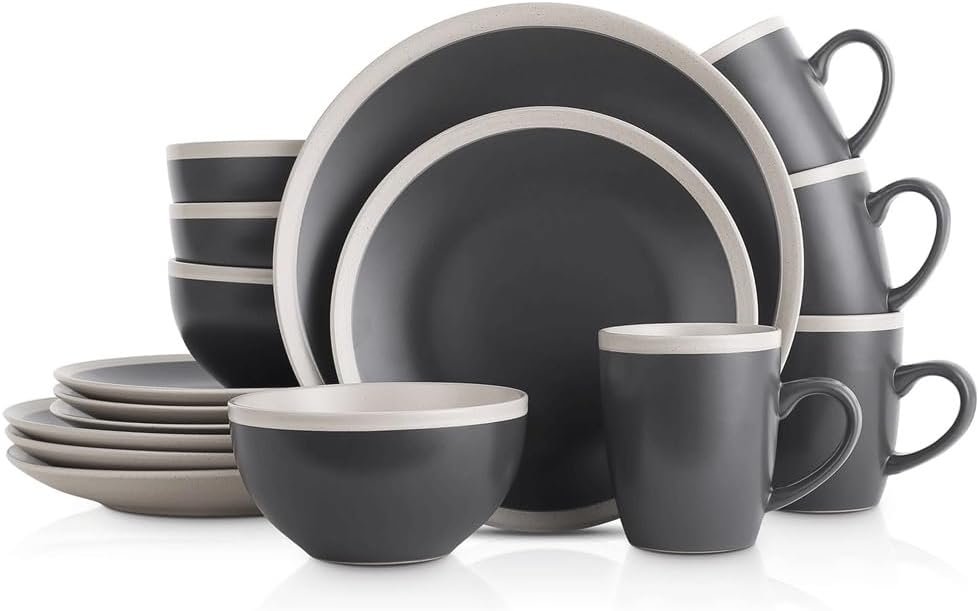 Tableware Set Home 16-piece Round Dish Set Plate Bowl Water Cup Table Decoration Tableware Set