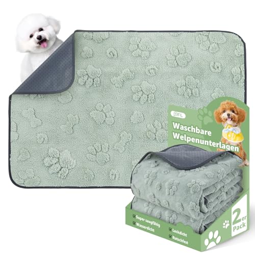 super - saugfähige Welpenunterlagen, weich Hunde PIPI matten, wasserdicht Urinierunterlagen für Hunde