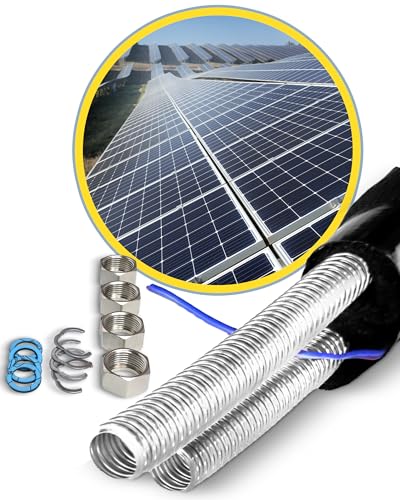 H2O-Flex Tubo solar DN20, 15 metros, cable solar, tubo ondulado de acero inoxidable aislado, doble tubo solar, para conexiones de 1 pulgada