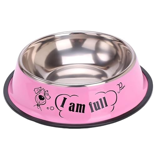 ペット用 フードボウル 犬 猫 お皿 ステンレス製 柄プリント ペット 給餌 フードボール ボウル 食器 こぼれにくい 餌入れ 水入れ 滑り止め 犬食器 猫皿 わんちゃん ワンちゃん イヌ対応 エサ入れ シンプル