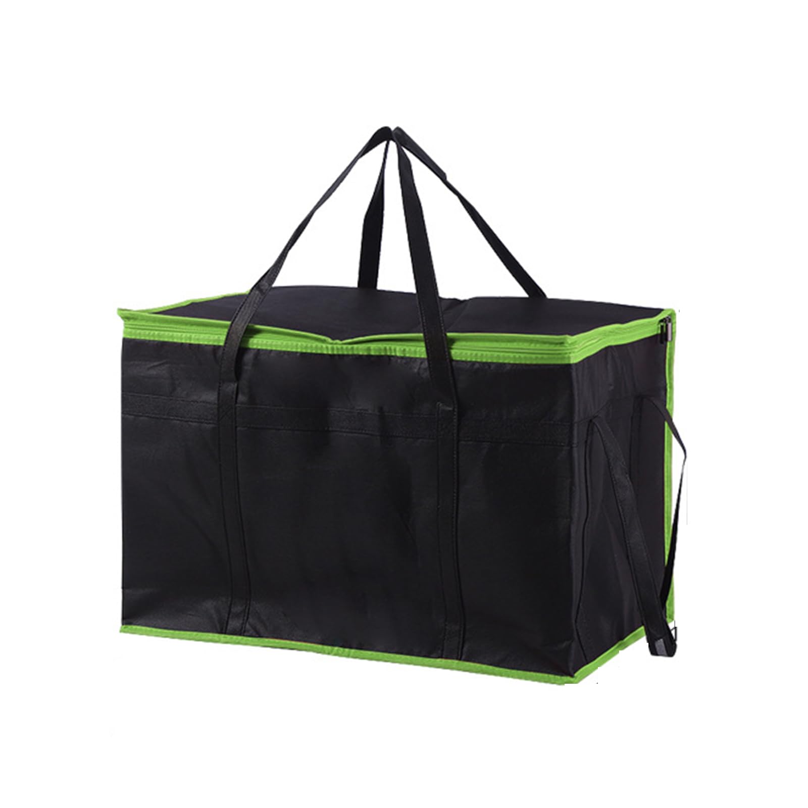 Borsa di consegna alimentare isolata per pasti caldi e freddi,XXX grande borsa isolata alimentare per la ristorazione,Borsa di raffreddamento,Borsa termica (1, Black_Green, XXX-Large)