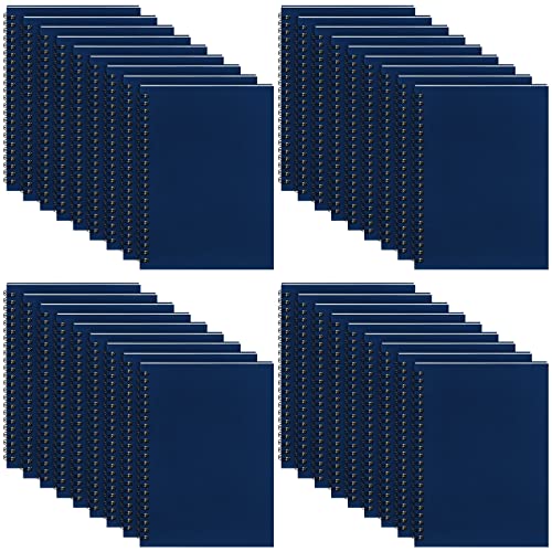 Image of Yahenda 36 Pcs Spiral Notebooks,1 Subject,Wide Ruled, Deep Blue
