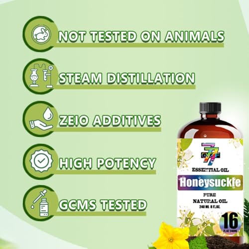Image of Honeysuckle Essential Oil for Diffuser Massage Honysuckle Oil 16 oz