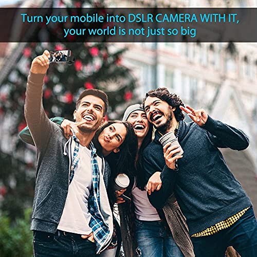 Image of Cell Phone Camera Lens 2 in 1 Clip-on Lens Kit 0.45X Super Wide Angle & 12.5X Macro Phone Camera Lens for iPhone 8 7 6s 6 Plus 5s Samsung Android & Most Smartphones Black