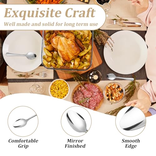 Image of 120 PCS Teaspoons Set - Windsor Stainless Steel Tea Spoons 5.9 Inch with Dishwasher Safe Small Spoons,Metal Dessert Spoon,Dinner Spoon Silverware for Home,Kitchen or Restaurant